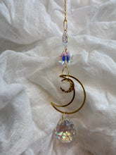 Načítať obrázok do zobrazovača galérie, Lapač slnka mesiac jeden krištáľ